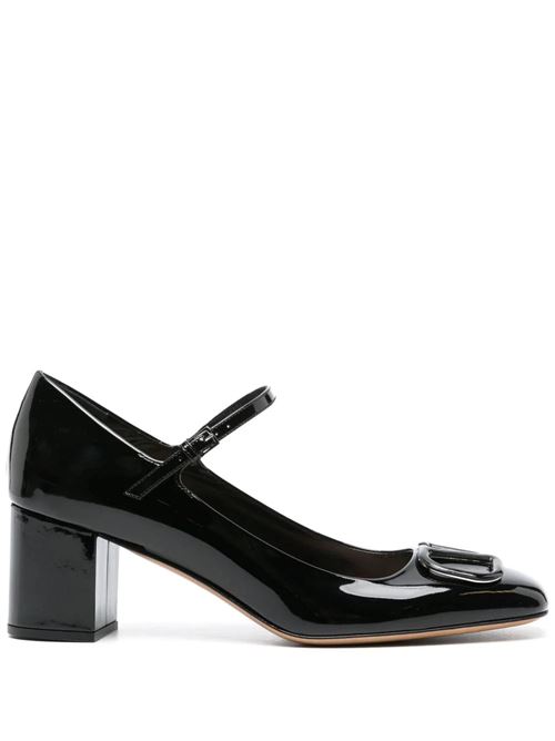 black calf leather patent finish VLogo Signature Valentino Garavani | 4W2S0IA4TMK0NO